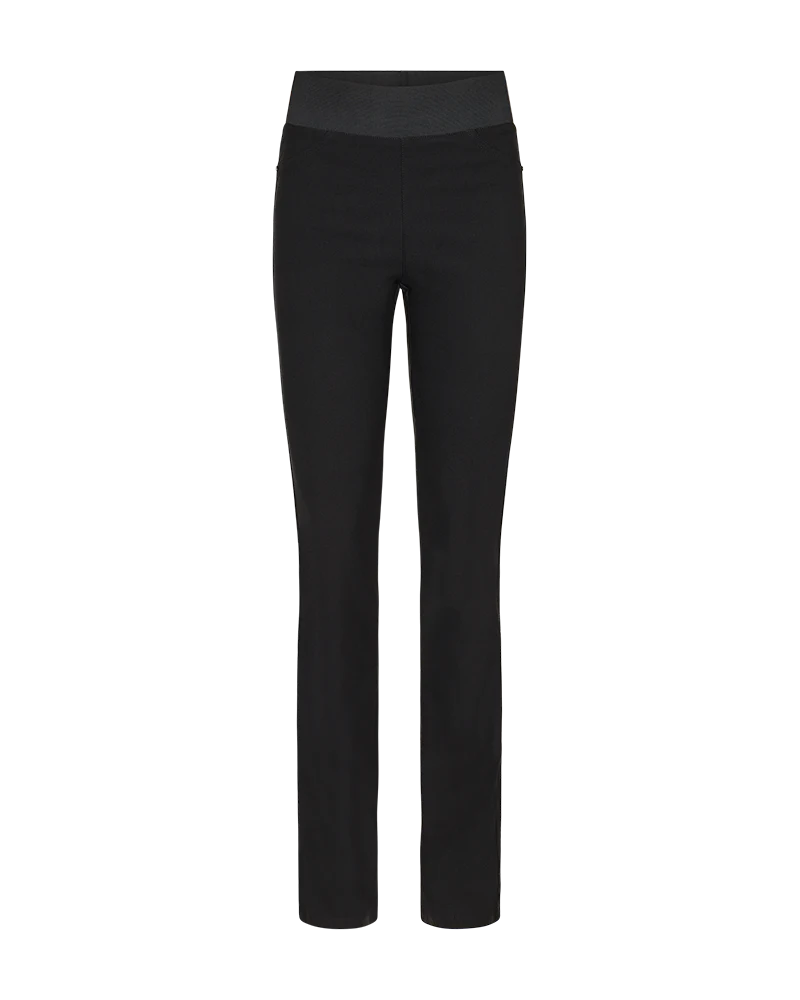FQSHANTAL - TROMPETENHOSE MIT ELASTICHEM BUND - SCHWARZ