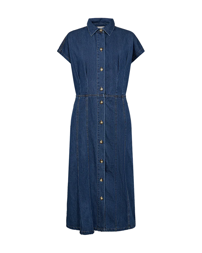 FQALIA - DENIM KLEID - BLAU
