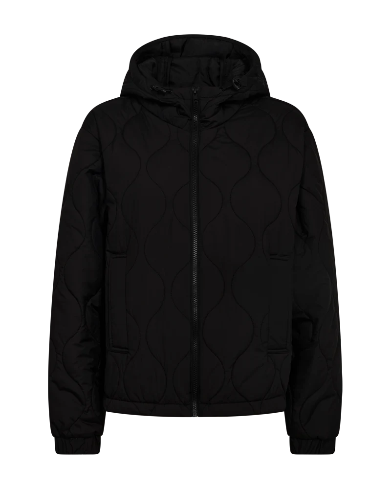 FQNIALA - GESTEPPTE JACKE - SCHWARZ