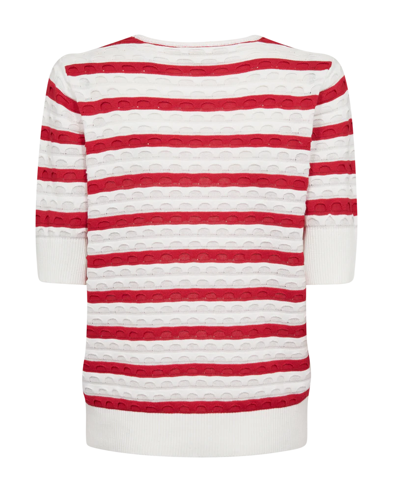 FQDODO - PULLOVER - WEISS UND ROT