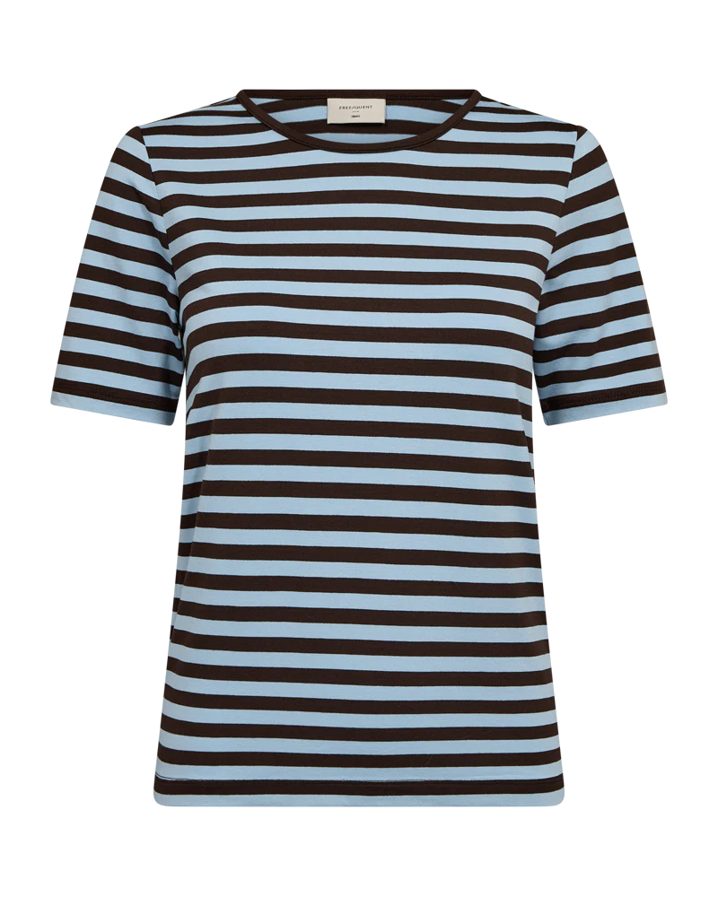 FQLIANA - T-SHIRT - BLAU UND  BRAUN