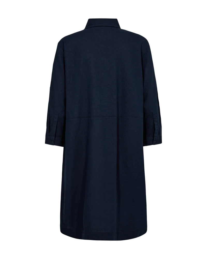 FQLALUNA - LEINENKLEID - BLAU