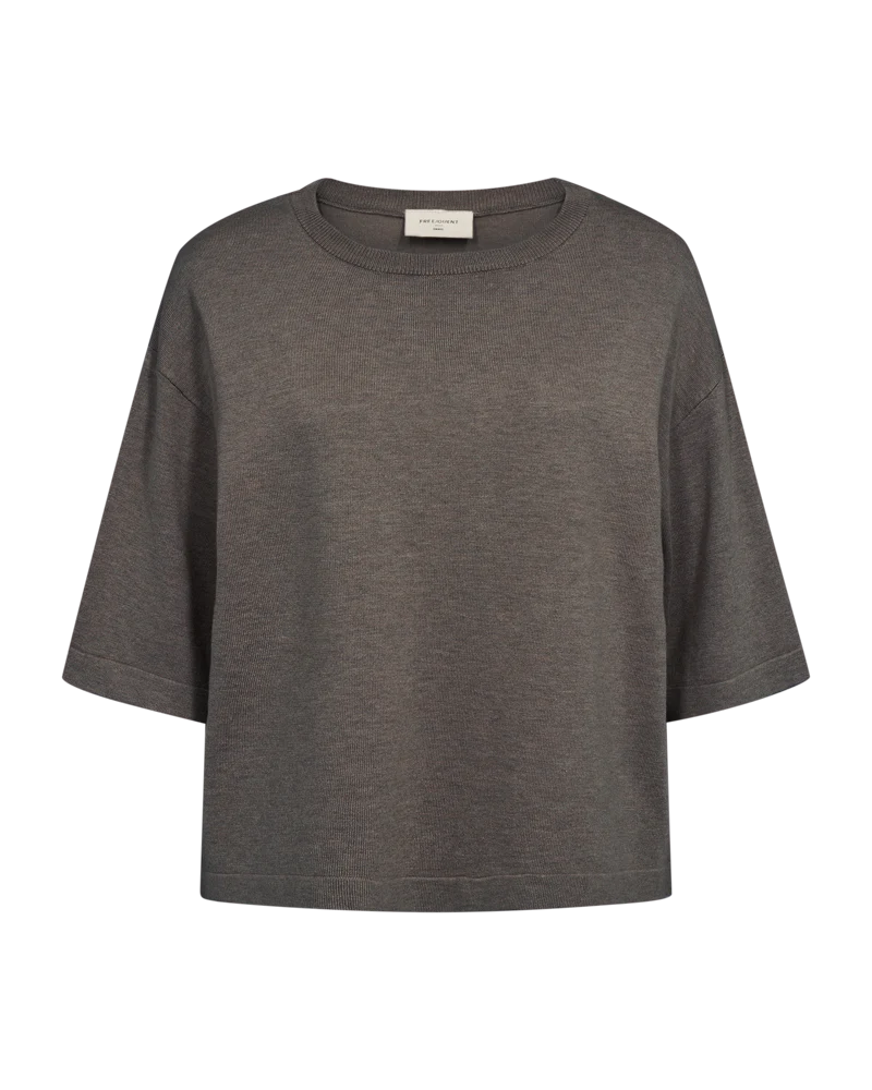 FQCONNY – FEINSTRICK-PULLOVER - BRAUN