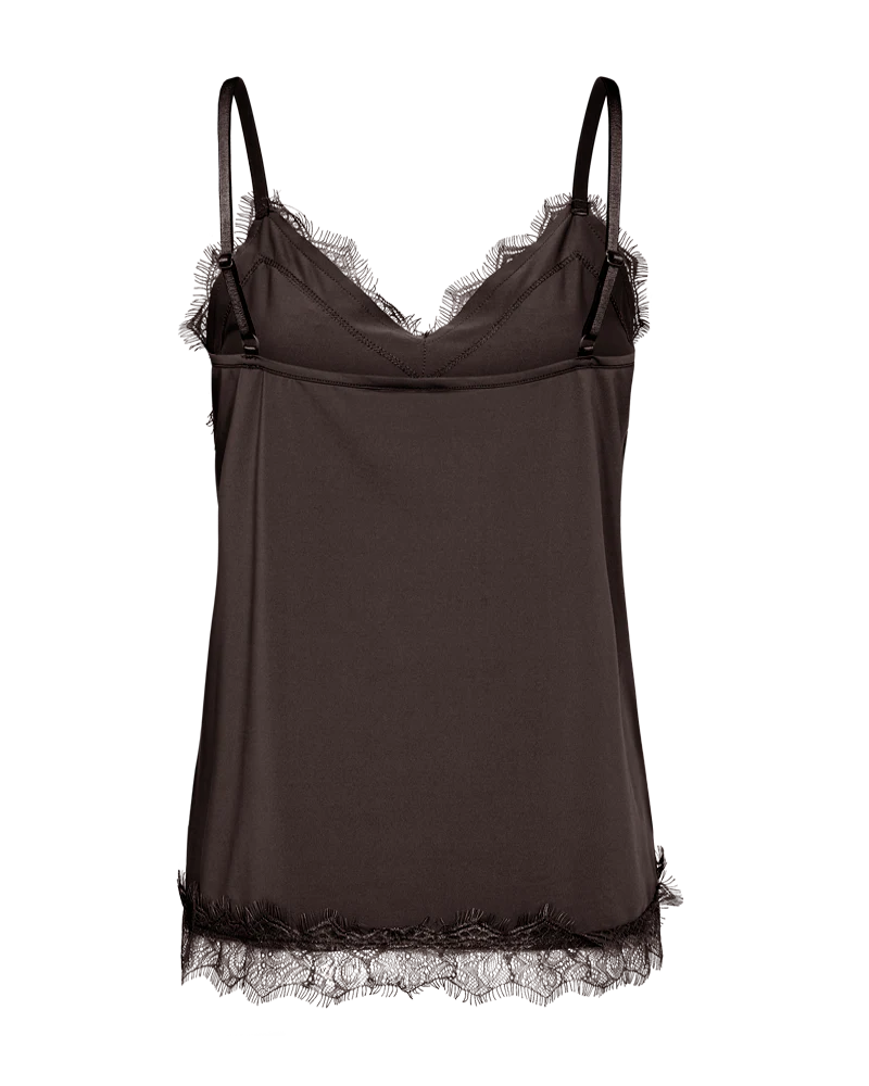 FQBICCO - SPITZENTOP - BRAUN