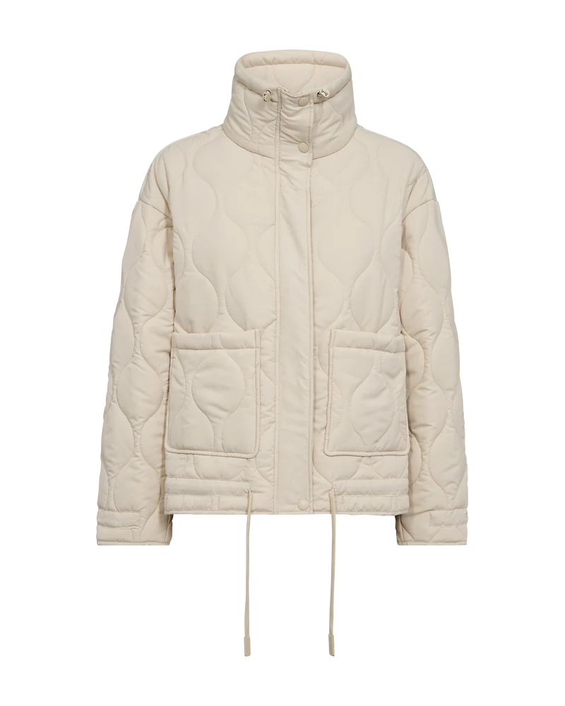 FQBLOB - GESTEPPTE JACKE - BEIGE