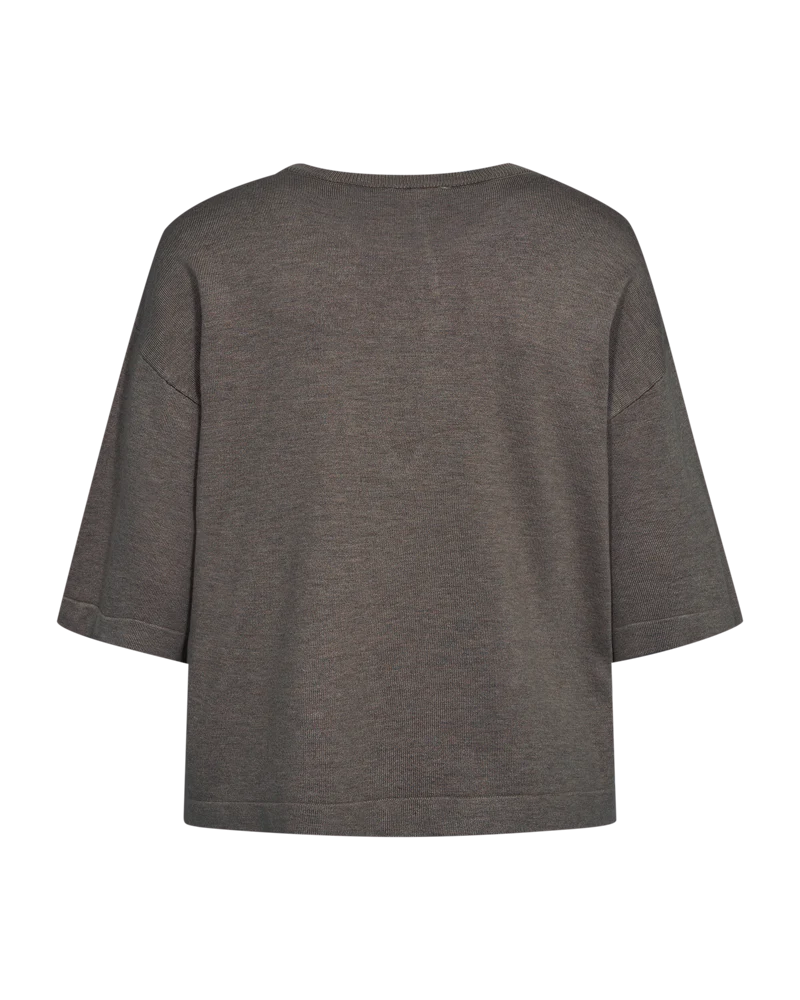 FQCONNY – FEINSTRICK-PULLOVER - BRAUN