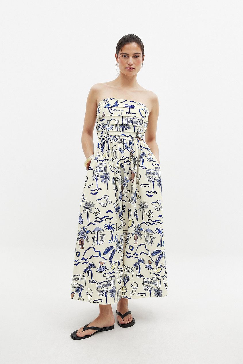 Bandeau Tie Back Dress