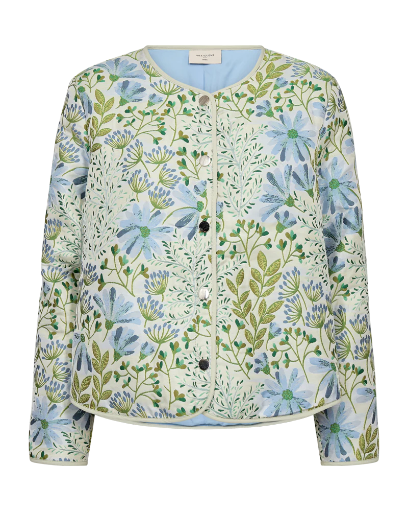FQFLOWA - FLORALE JACKEN - BLAU