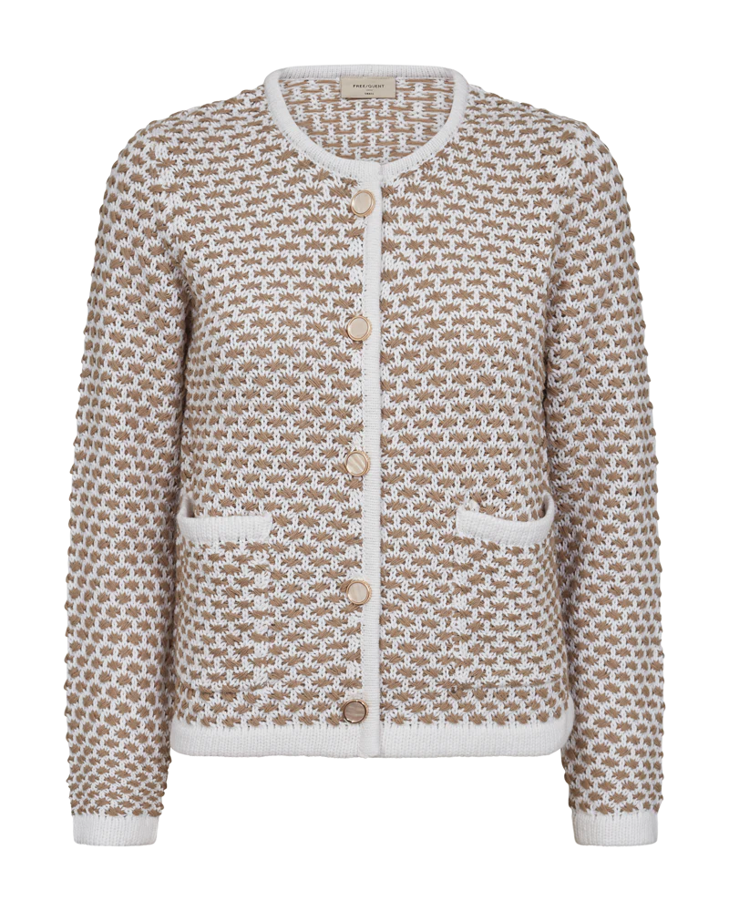FQCOTLA - CARDIGAN - BEIGE,WEISS
