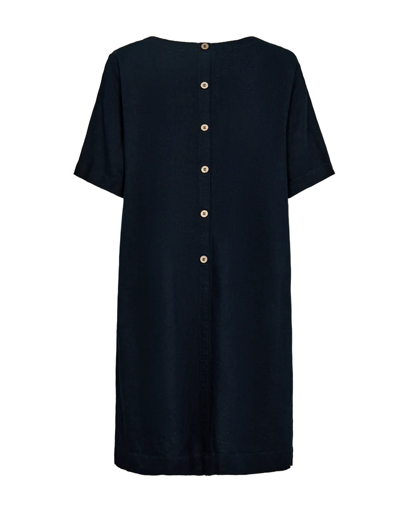 FQLAVA - LEINENKLEID - BLAU