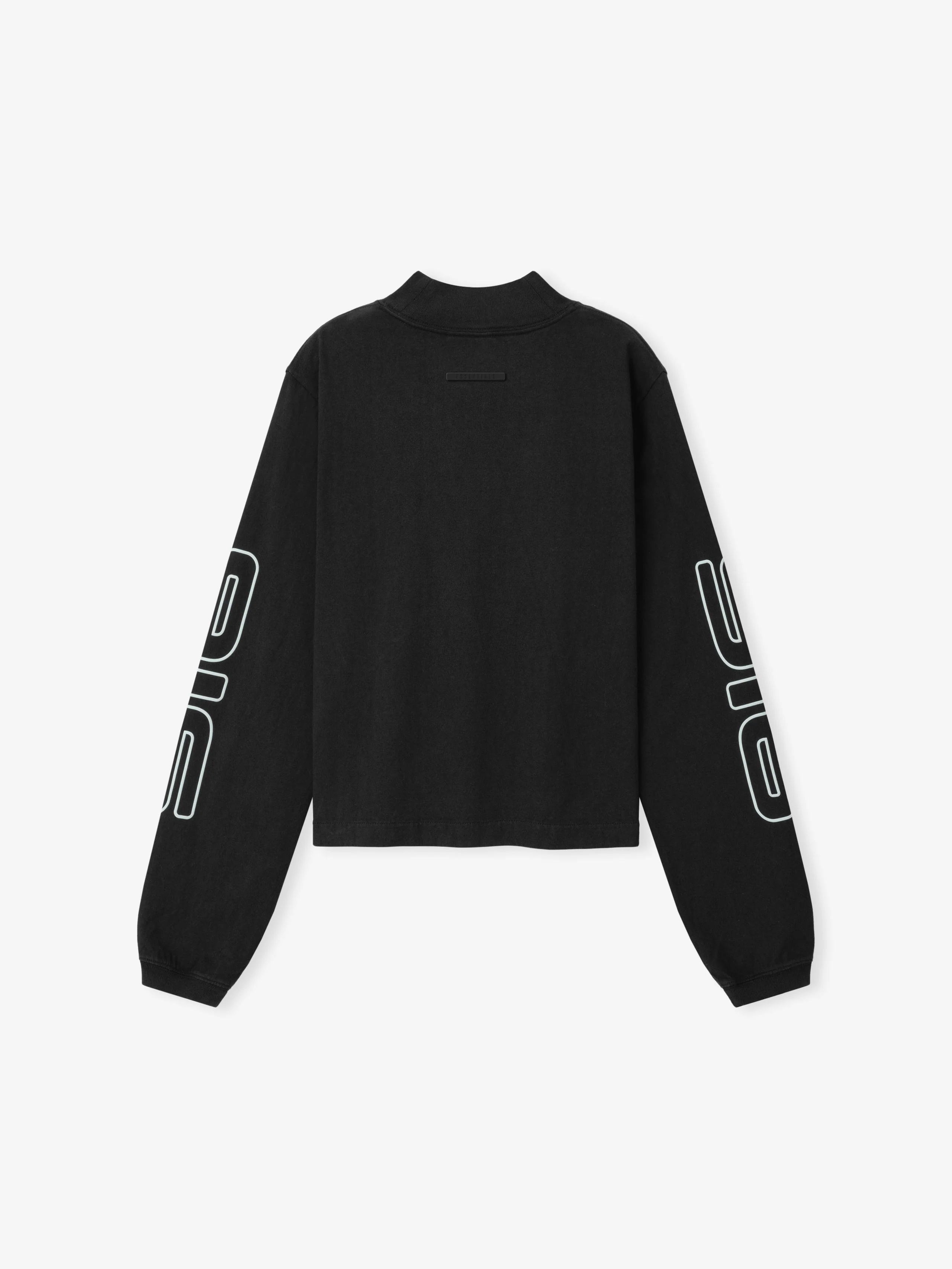 Womens Slim Mock Neck Longsleeve Tee