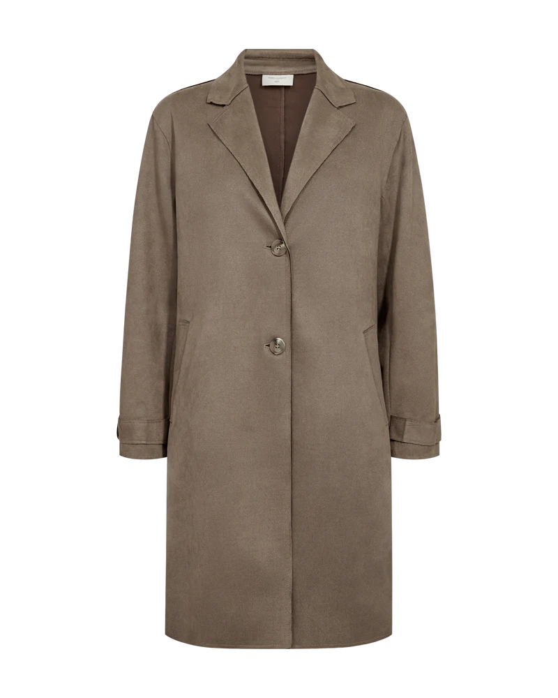 FQDYVIA – LANGE JACKE - BRAUN