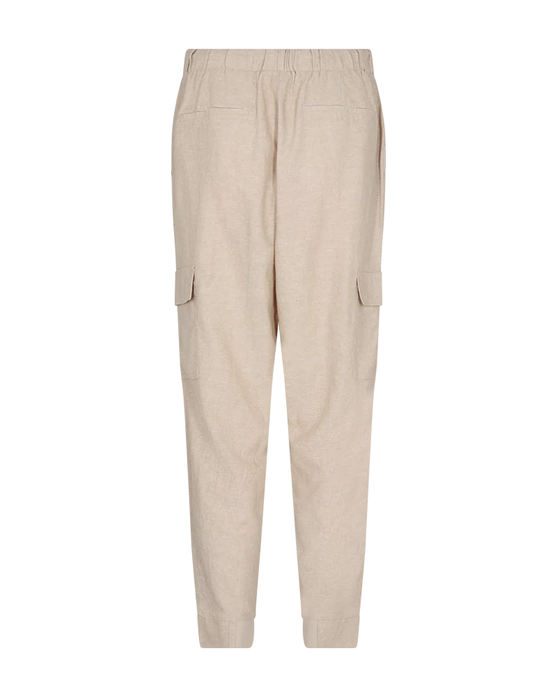 FQLAVA - HOSE MIT LEINEN - BEIGE