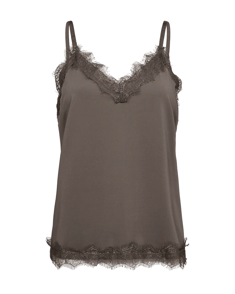 FQBICCO - SPITZENTOP - BRAUN