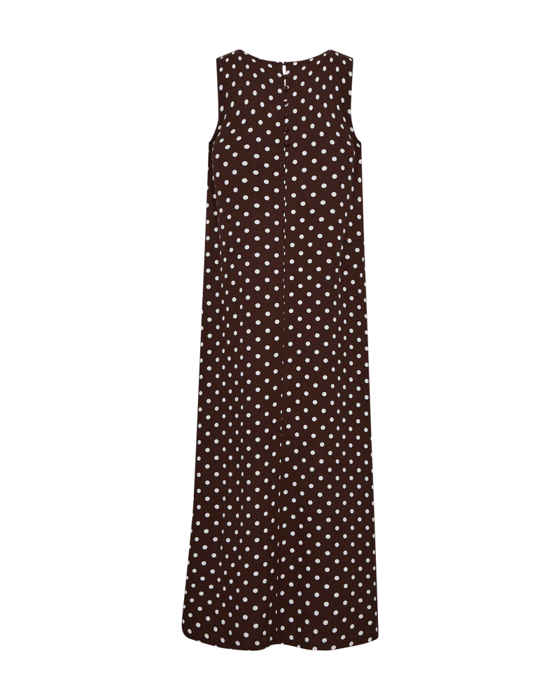 FQLAVISCO - KLEID - BRAUN UND WEISS
