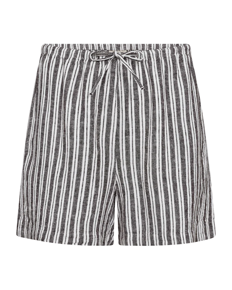 FQLAVA - LEINENSHORTS - WEISS UND BRAUN