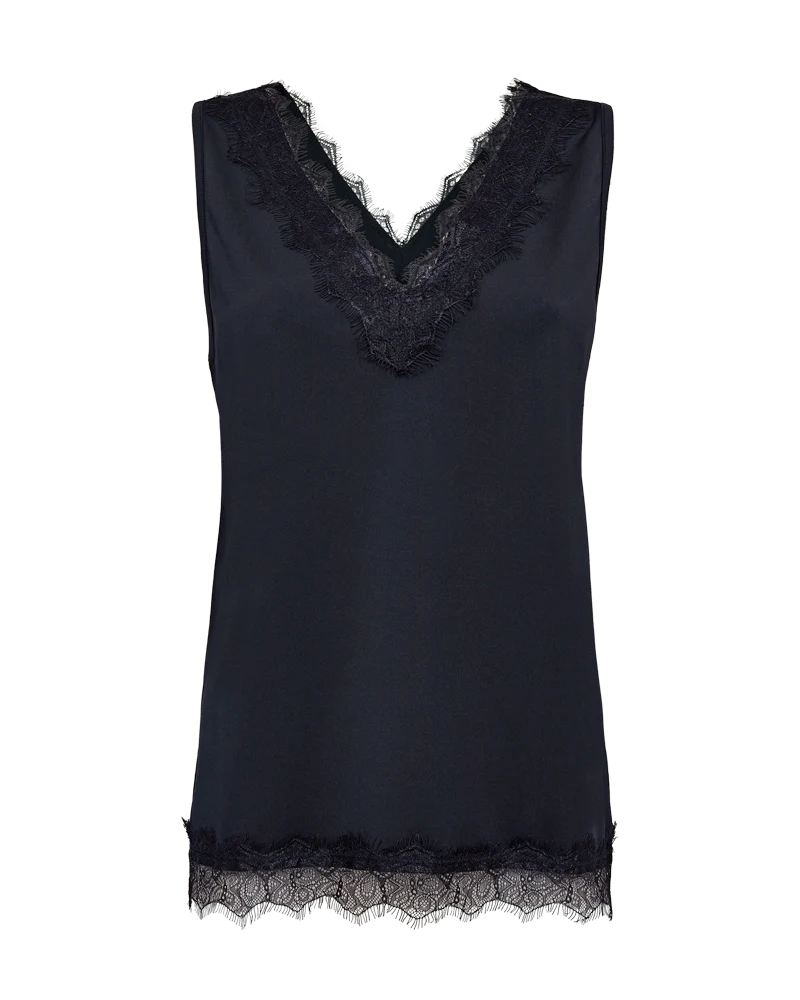 FQBICCO - SPITZENTOP - BLAU