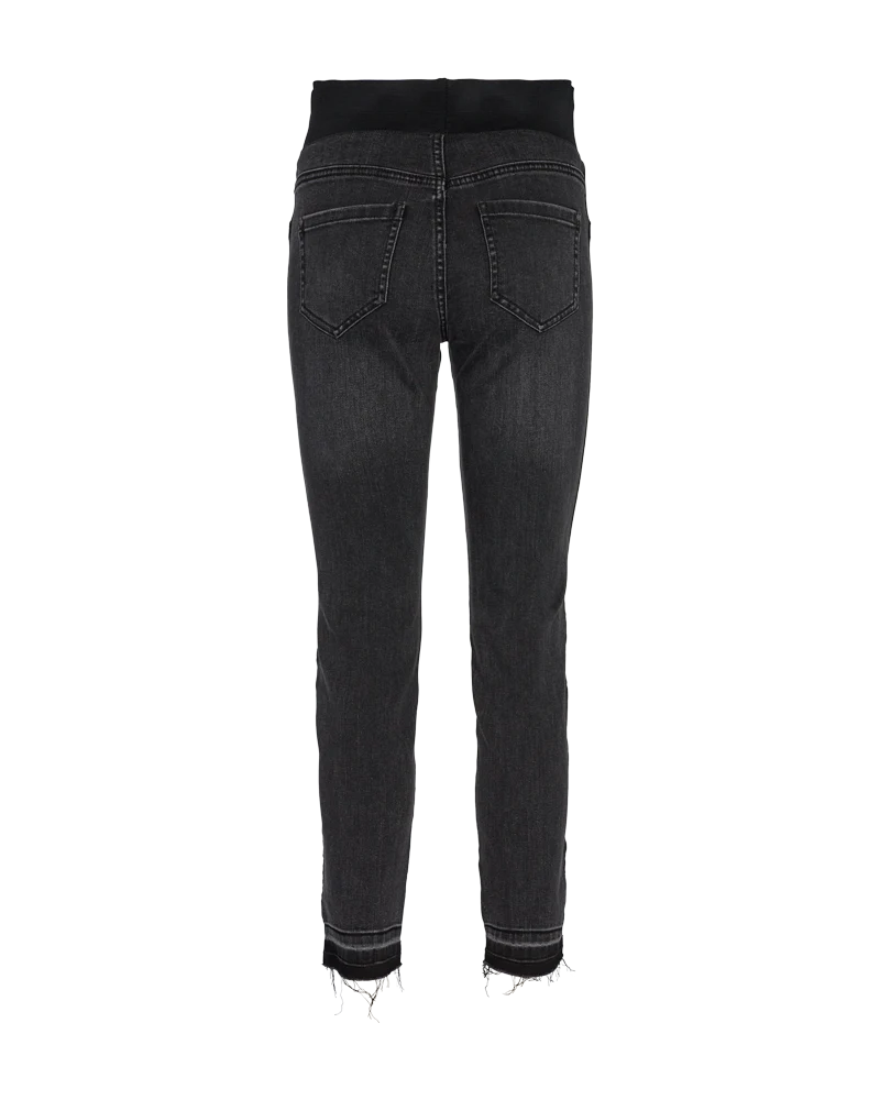 FQSHANTAL - KNÖCHELHOSE MIT ELASTISCHEM BUND - SCHWARZ