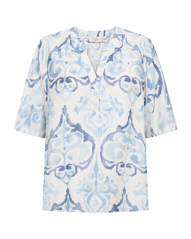 FQVESPA - BLUSE - WEISS UND BLAU