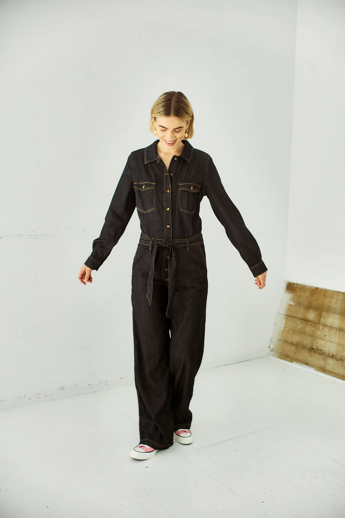 FQLISEA - JUMPSUIT - SCHWARZ