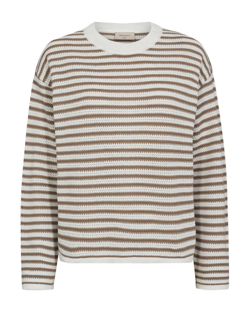 FQDODO - PULLOVER - BEIGE UND WEISS