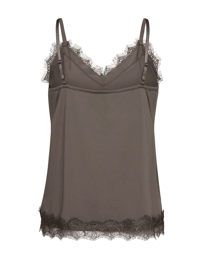 FQBICCO - SPITZENTOP - BRAUN