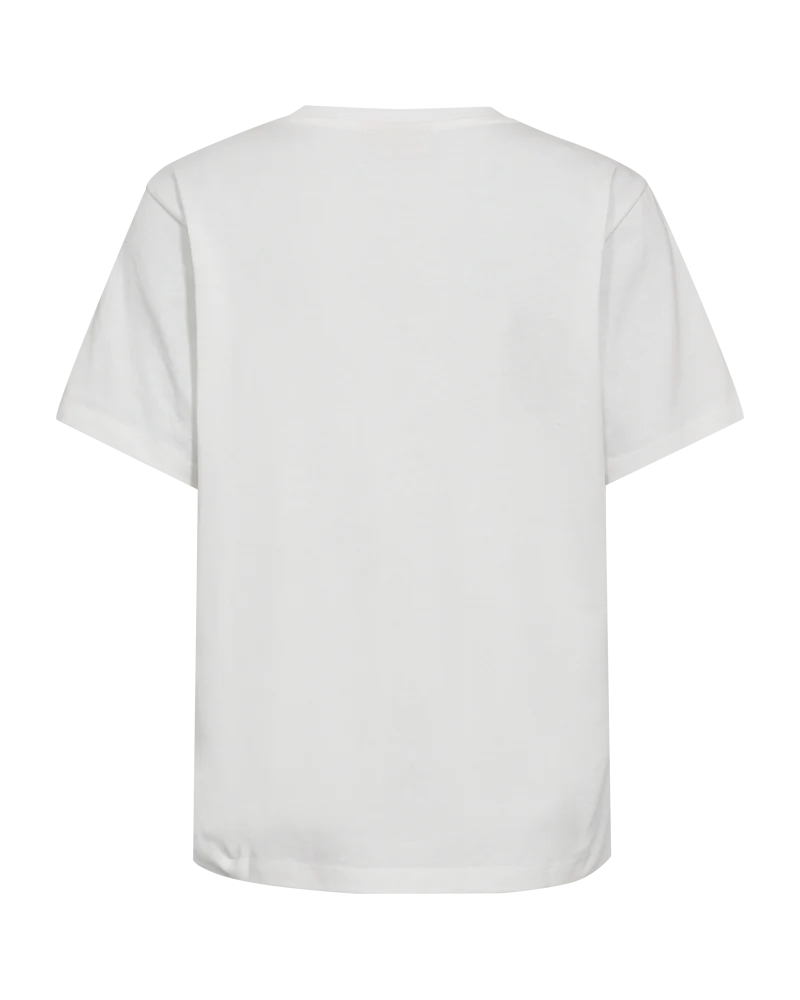 FQSENCE - T-SHIRT MIT PRINT - SCHWARZ UND WEISS