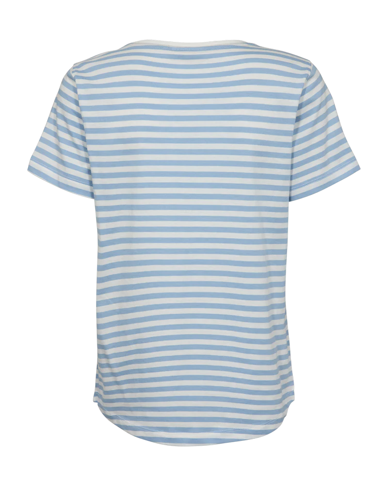 FQMIAN - T-SHIRT - WEISS UND BLAU