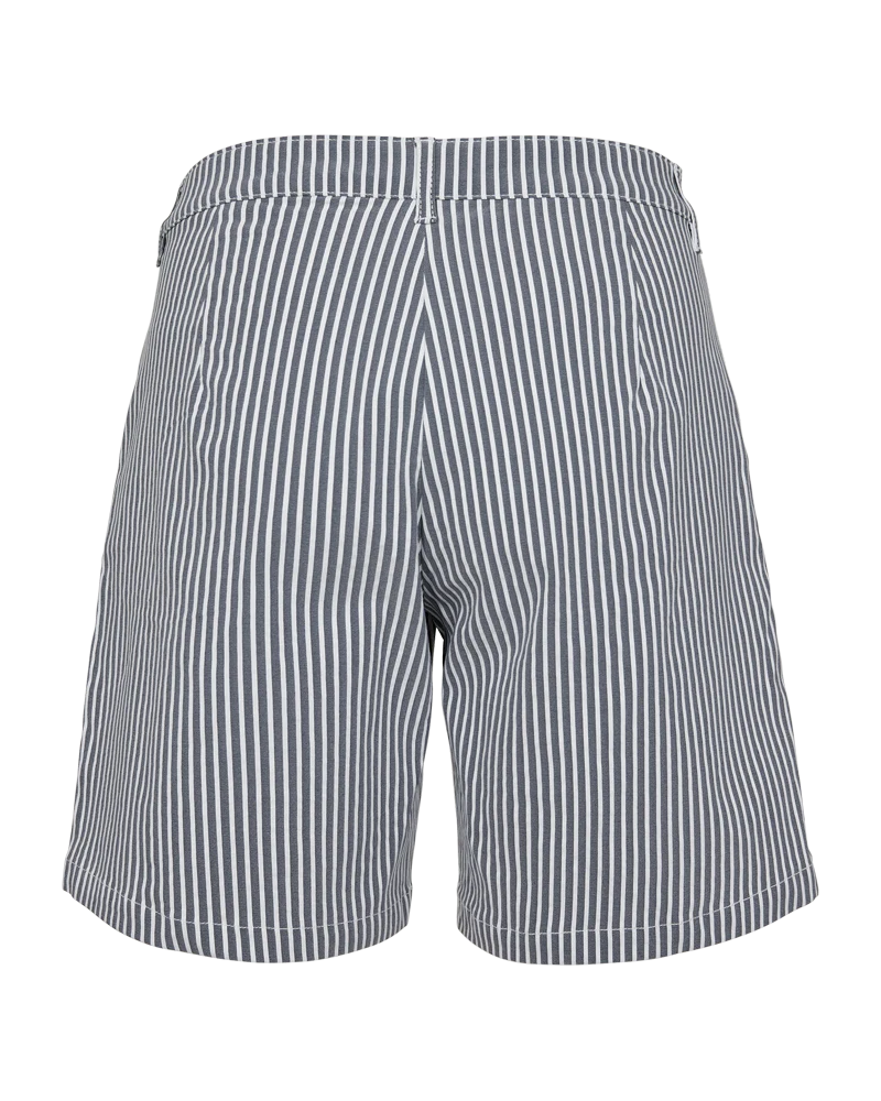 FQREX - GESTREIFTE SHORTS - BLAU UND WEISS