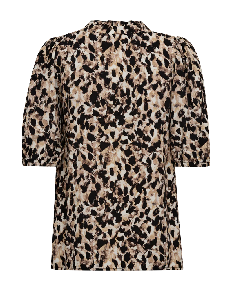 FQADNEY - BLUSE MIT PRINT - BEIGE