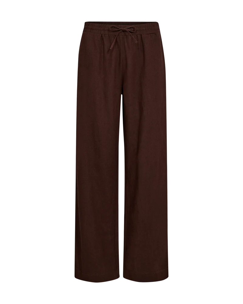 FQLAVA - LEINENHOSE - BRAUN