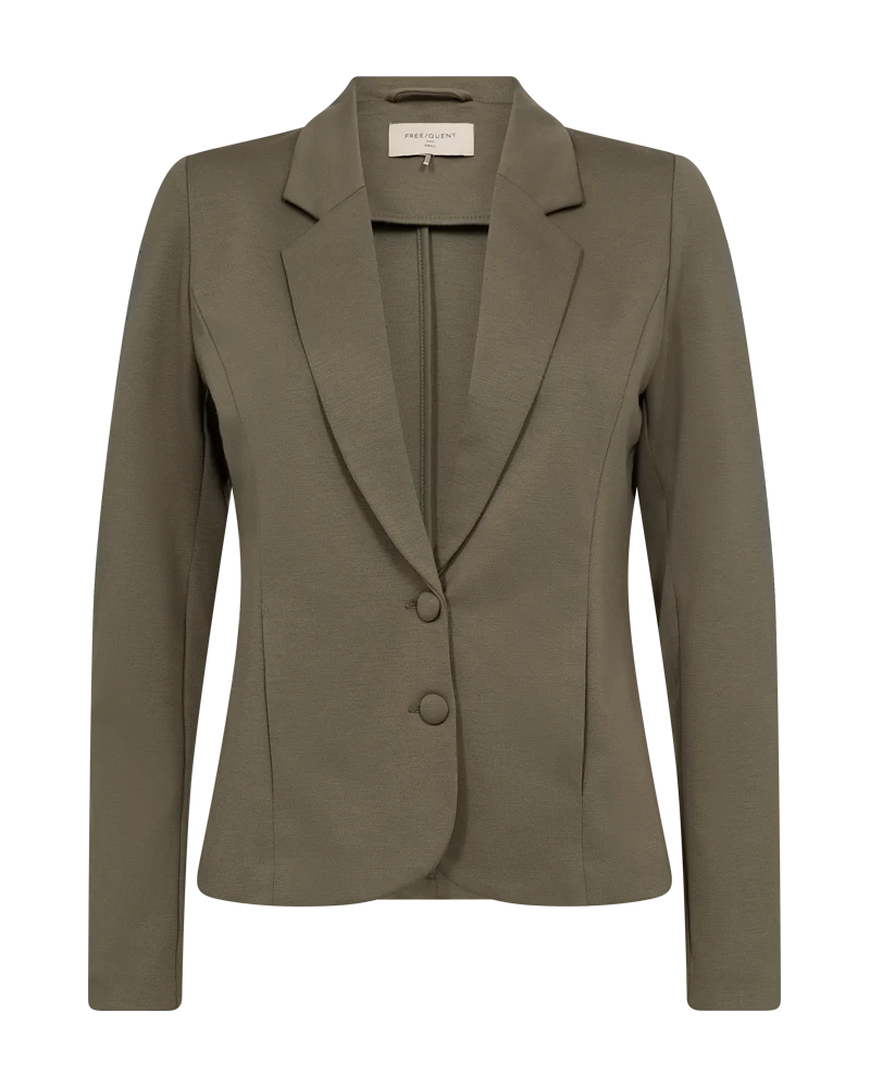FQNANNI - FIGURBETONTER BLAZER - GRUN