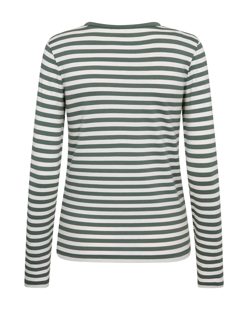 FQLIANA - LANGÄRMLIGES T-SHIRT - DUNKELGRÜN