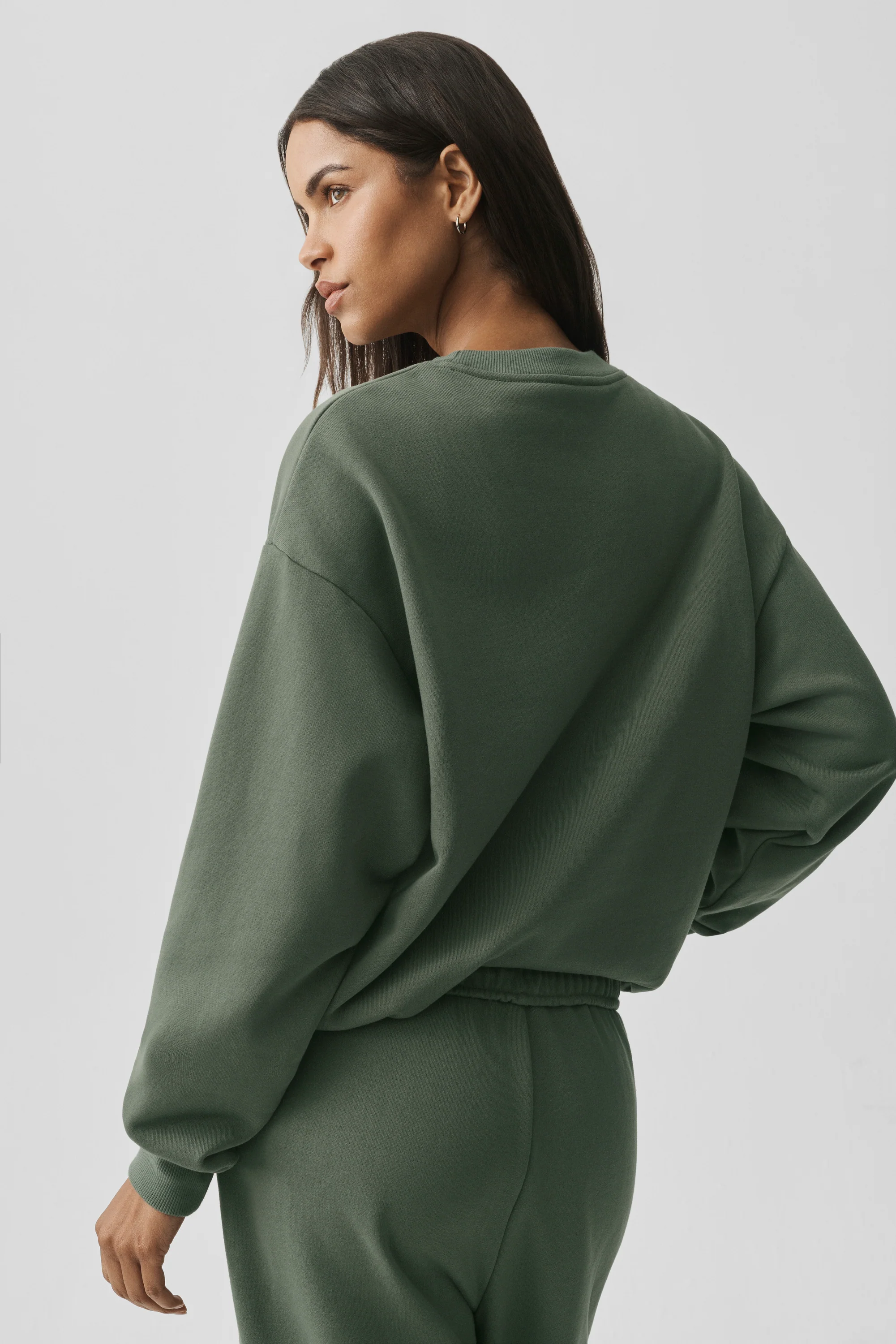 Accolade Crew Neck Pullover - Bamboo Green