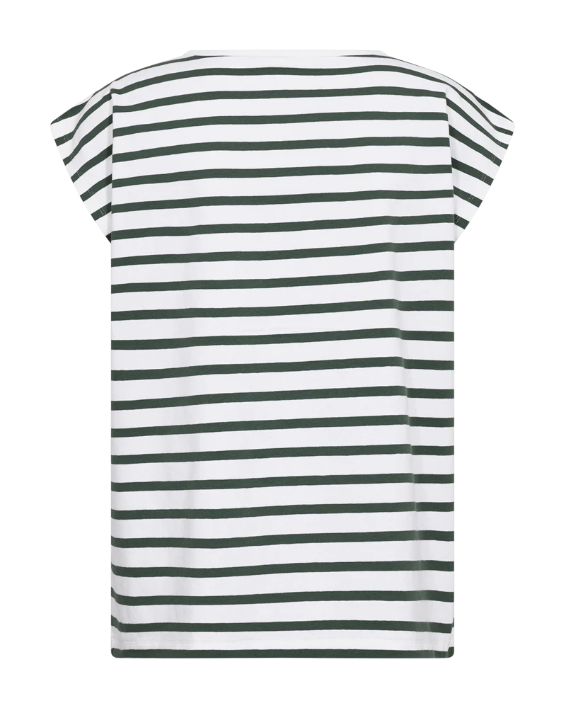 FQFENJAL - T-SHIRT - WEISS UND GRÜN