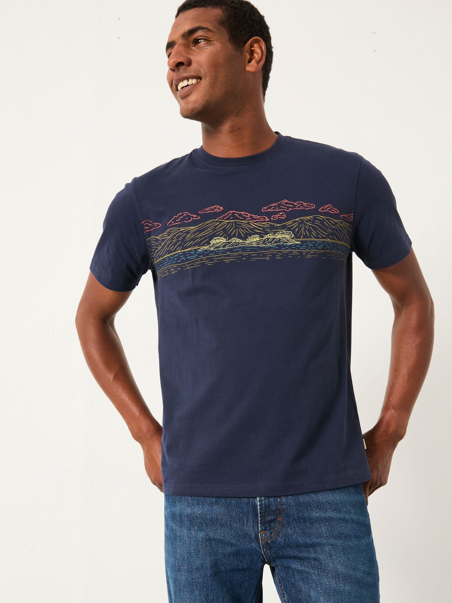 Navy Alfresco Graphic T-Shirt