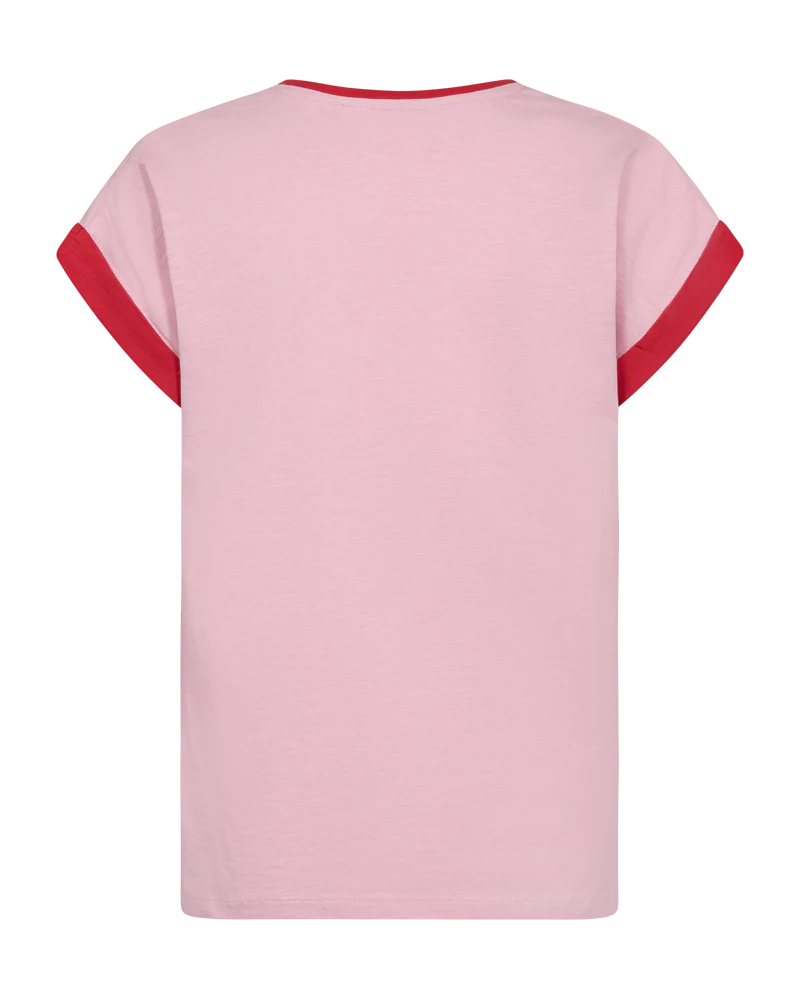 FQVIVA - T-SHIRT - ROSA UND ROT