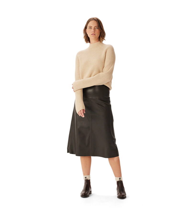 Trail turtleneck merino knit