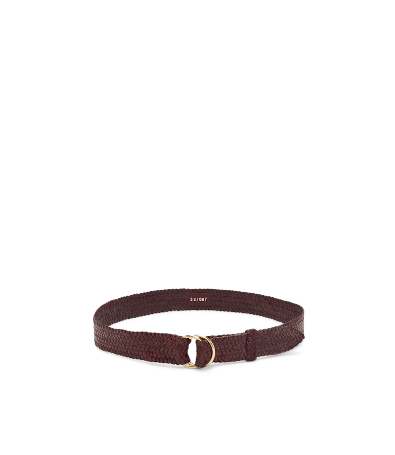Slim Plaited O Ring belt