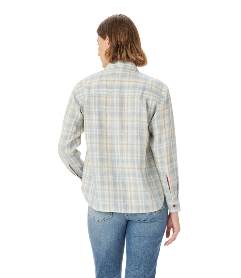 Hopeland check linen shirt