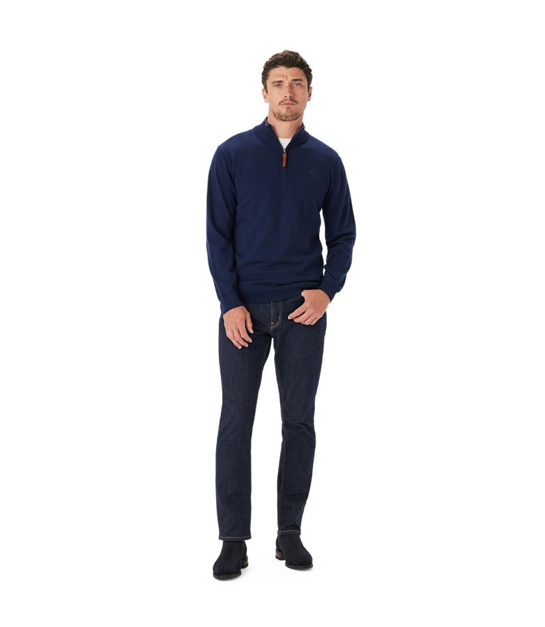 Ernest 1/4 zip merino knit