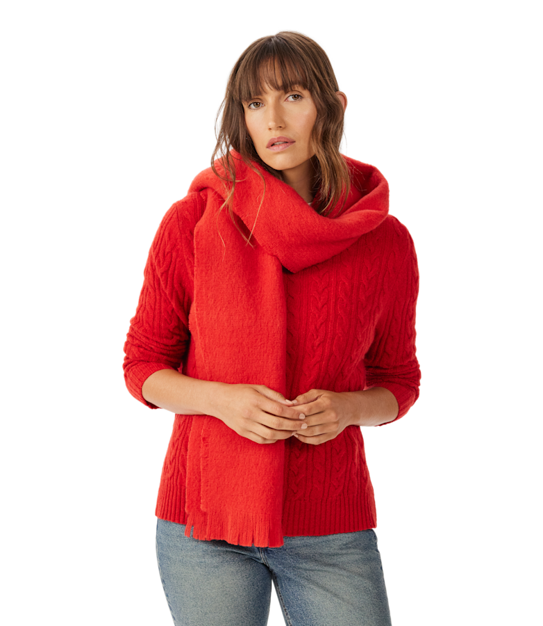 Launceston boucle wool scarf