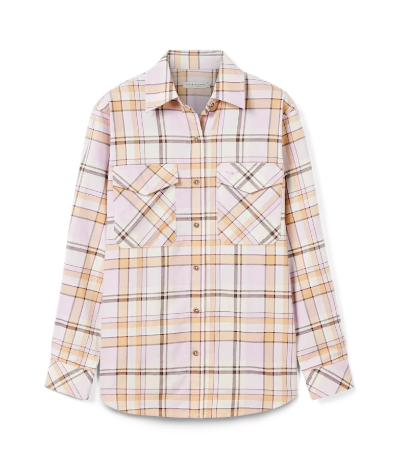 Anna check flannel shirt