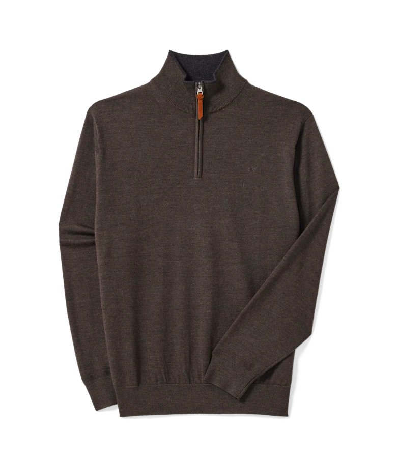 Ernest 1/4 zip merino knit