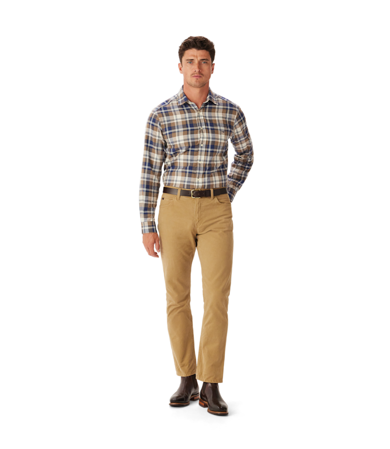 Classic brushed check shirt