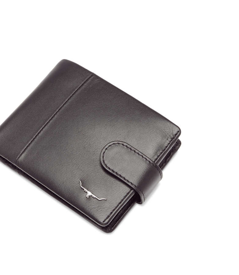 Wallet with coin pocket & tab