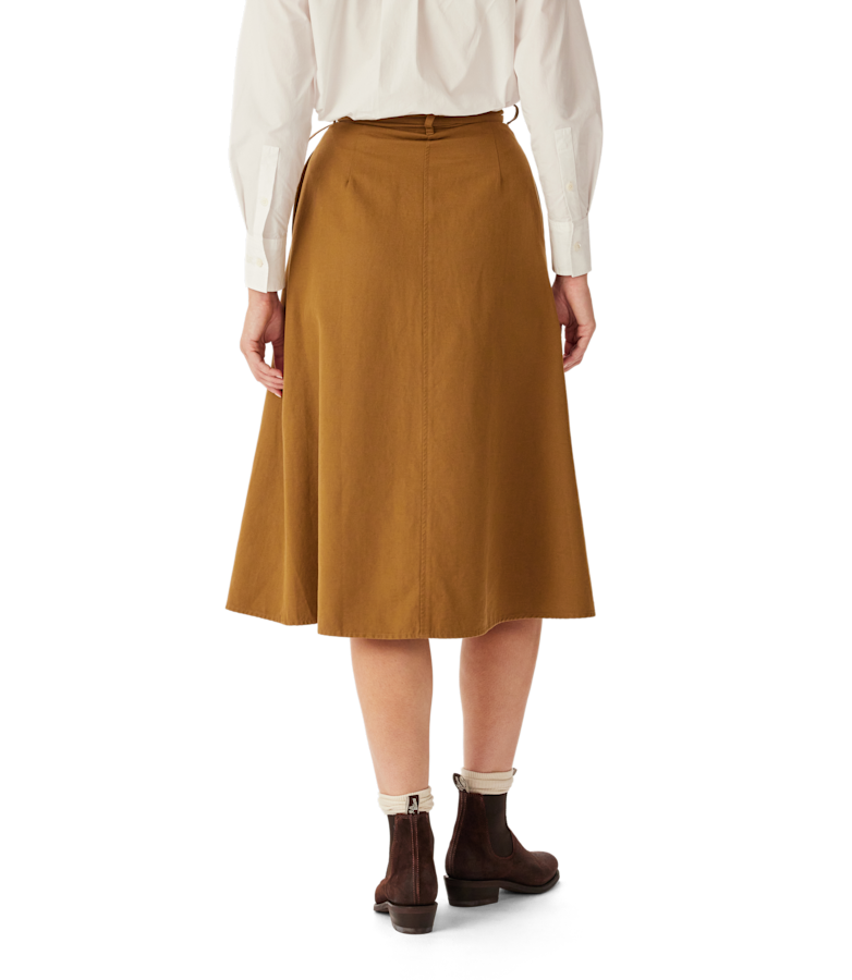 Keirle twill wrap skirt