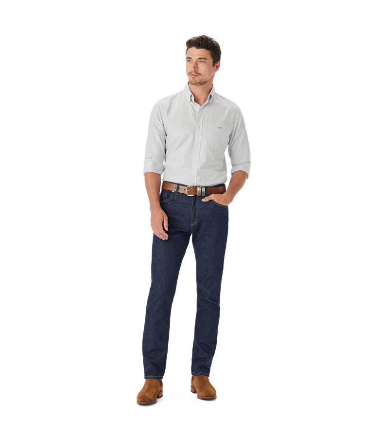 Regular oxford stripe shirt