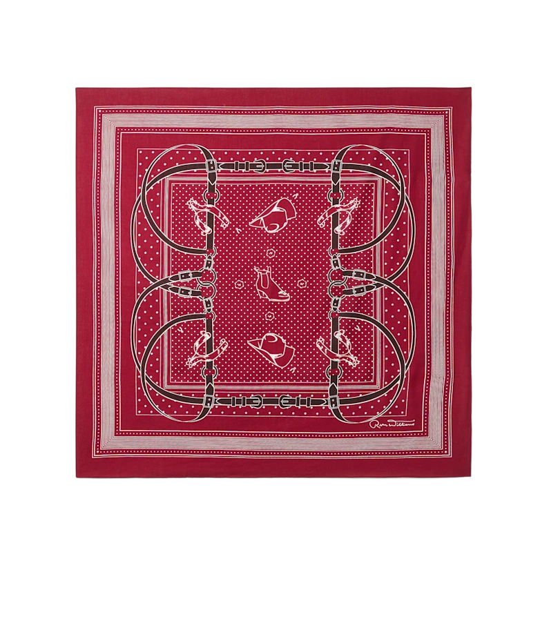 Drawn bridle cotton scarf