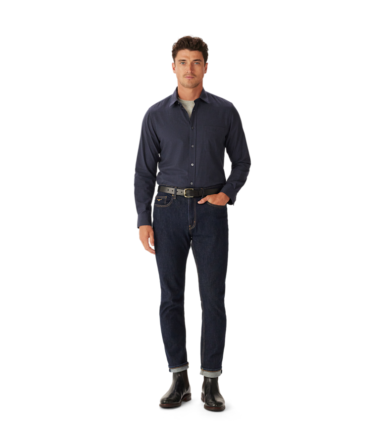 Regular twill check shirt